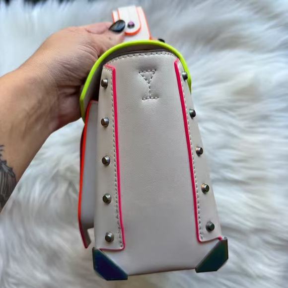 Michael Kors Cream Satchel with Multicolor Accents - Picture 6 of 11